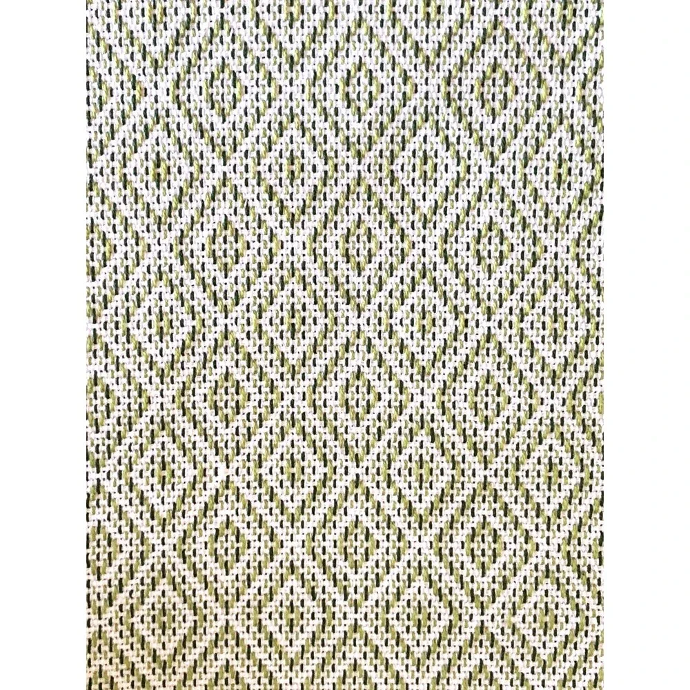 Nantucket Table Runner Green White Island Sands 100% Cotton 13x72